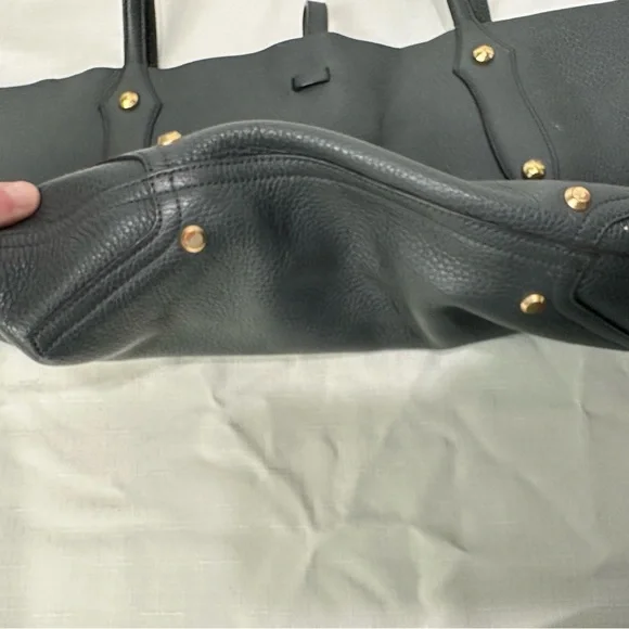 Annabel Ingall Gray Pebble Leather Tote - Picture 7 of 10